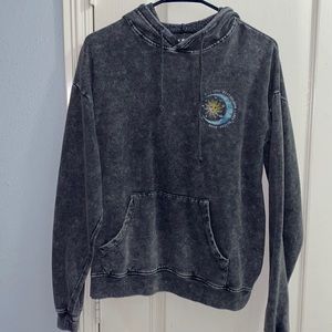 Gray washed look hoodie